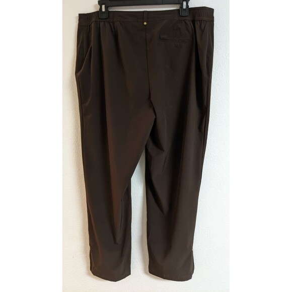 Women's CHICO'S ZENERGY Brown Poly/Spandex Athletic Casual Pants 2 Short 10/12 - Picture 6 of 11